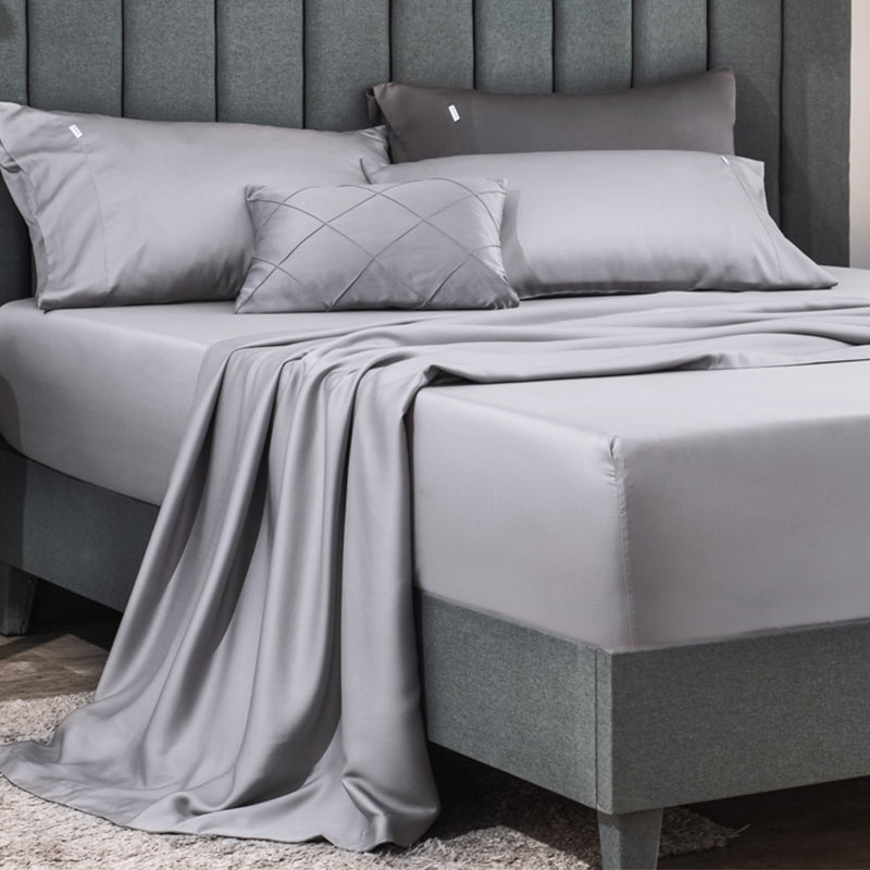 Elegant Sheets Solid Color Non-Pilling Cooling Bed Sheet Set