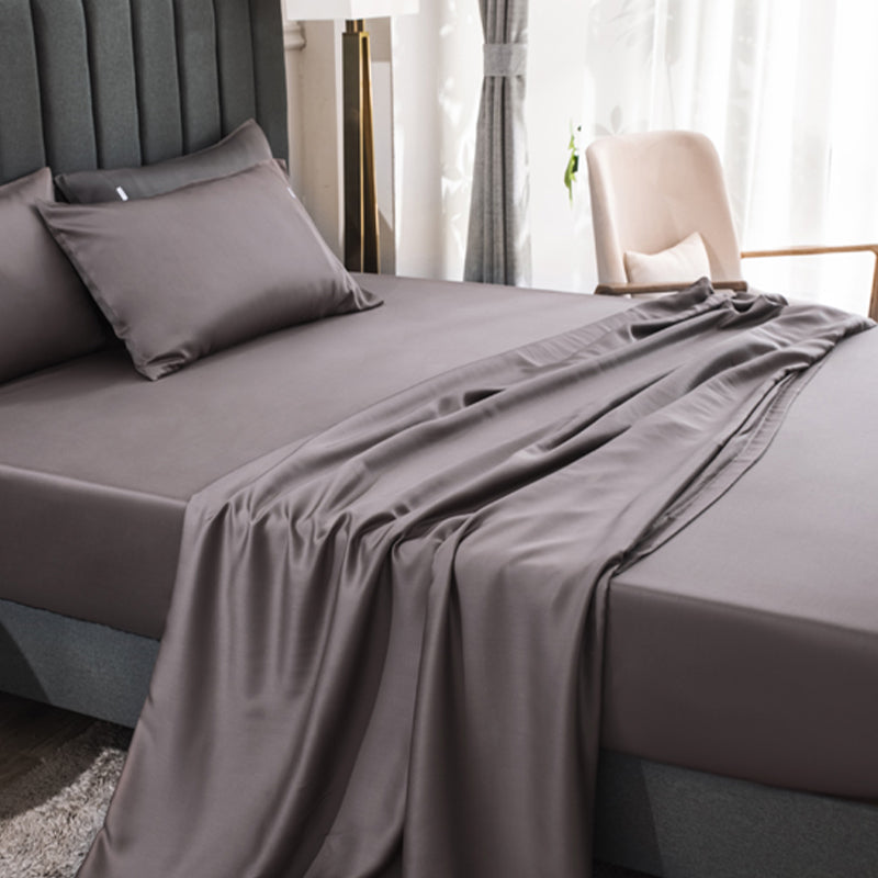 Elegant Sheets Solid Color Non-Pilling Cooling Bed Sheet Set