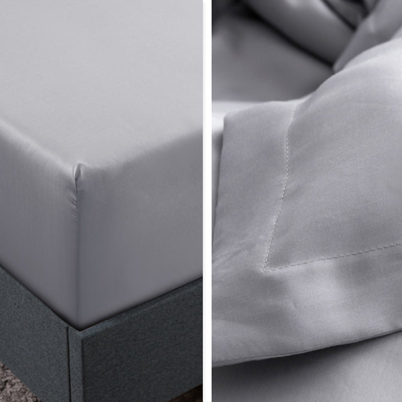 Elegant Sheets Solid Color Non-Pilling Cooling Bed Sheet Set