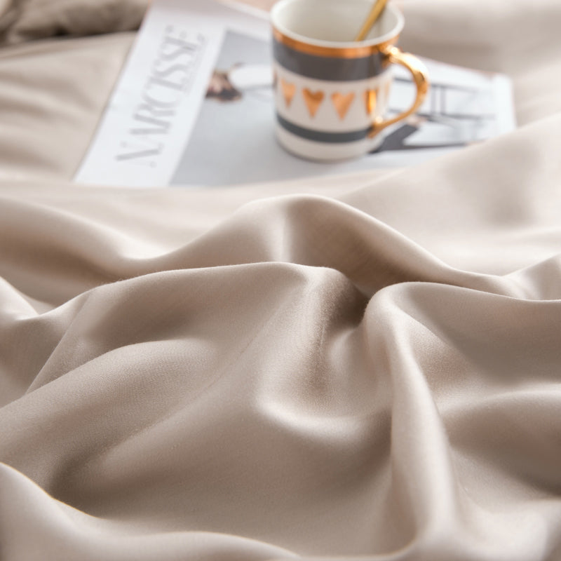 Elegant Sheets Solid Color Non-Pilling Cooling Bed Sheet Set