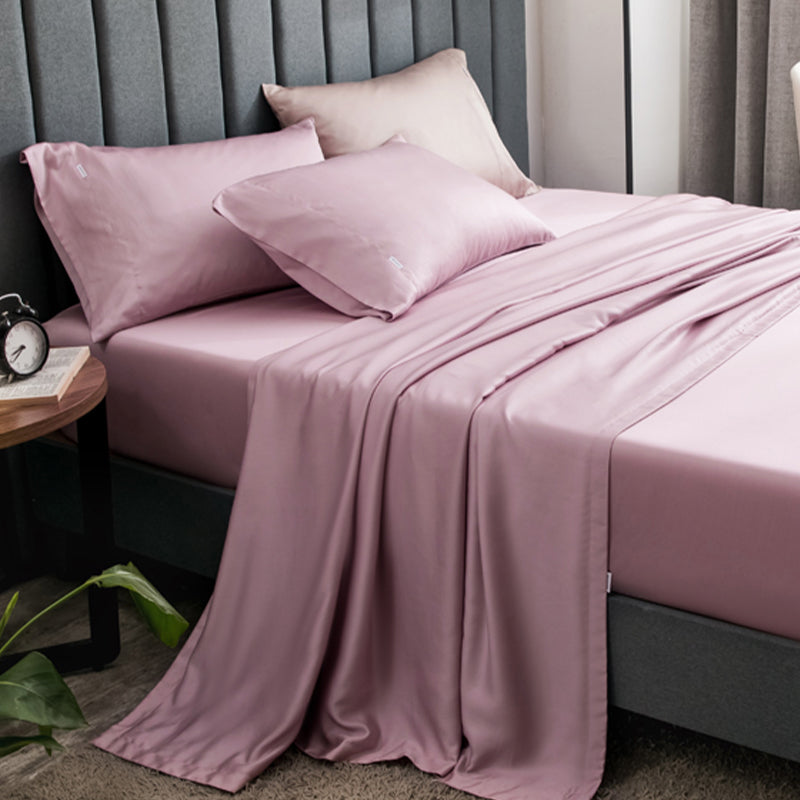 Elegant Sheets Solid Color Non-Pilling Cooling Bed Sheet Set