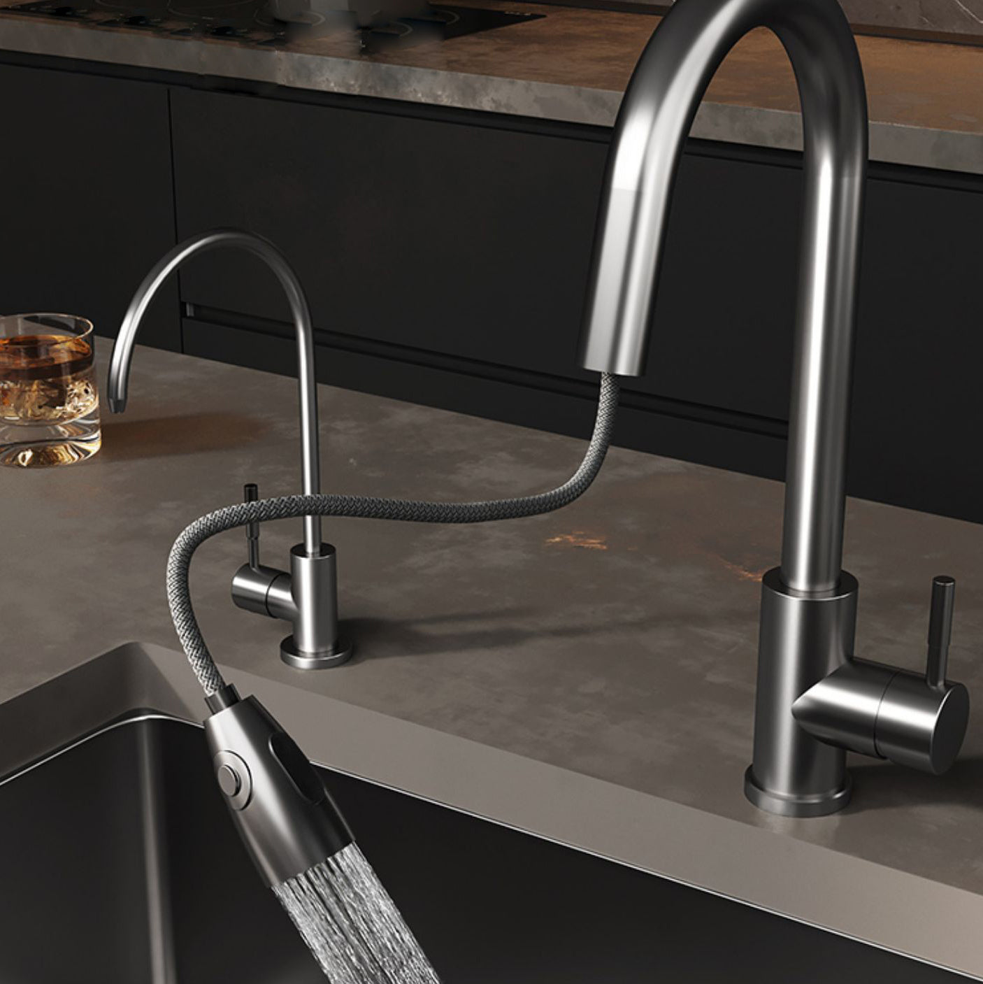 Kitchen Sink Noise-cancelling Design Modern Style Drop-In Kitchen Sink