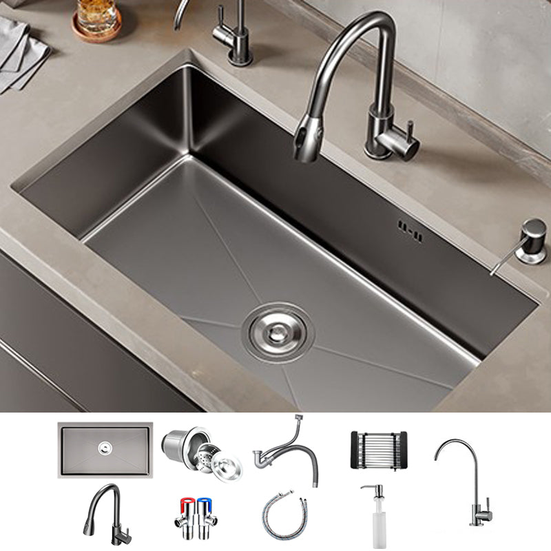 Kitchen Sink Noise-cancelling Design Modern Style Drop-In Kitchen Sink