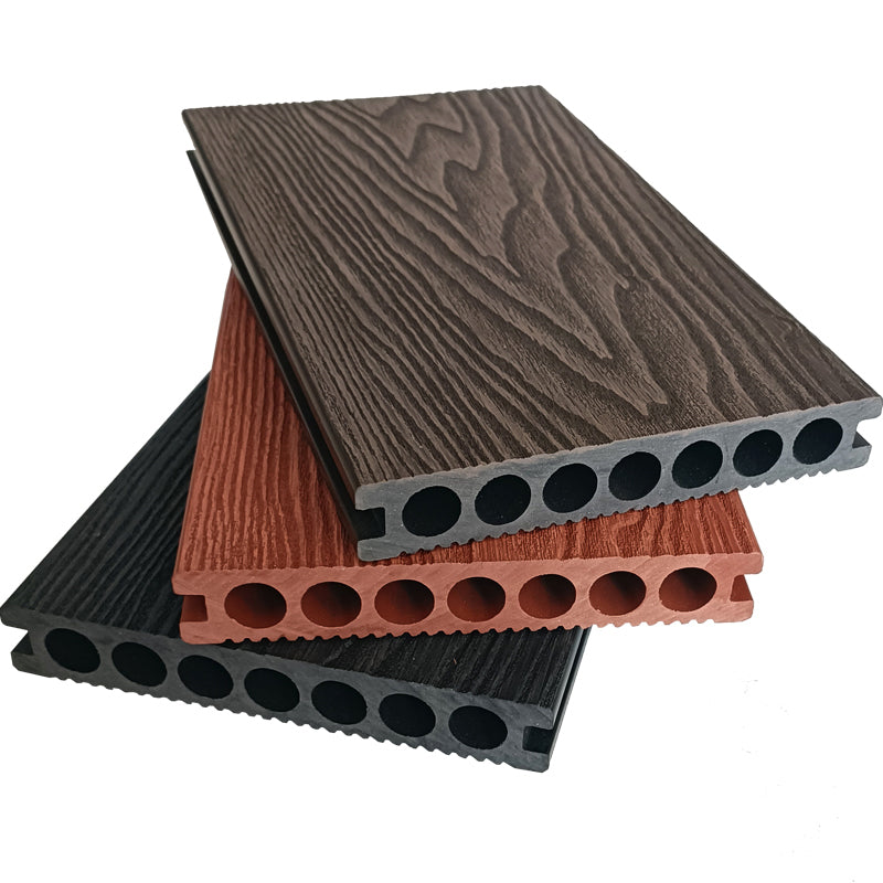 Contemporary Hardwood Deck Tiles Wire brushed Engineered Plank Flooring