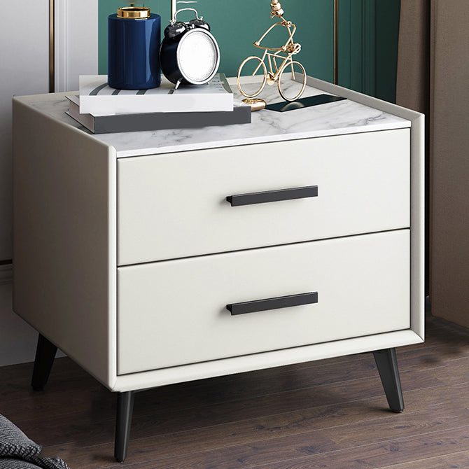 Contemporary Night Table Storage Accent Table Nightstand with 2/3 Drawers for Home