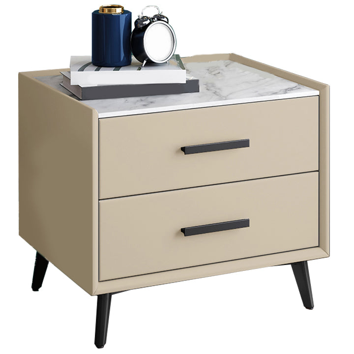 Contemporary Night Table Storage Accent Table Nightstand with 2/3 Drawers for Home