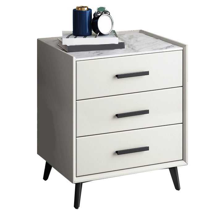 Contemporary Night Table Storage Accent Table Nightstand with 2/3 Drawers for Home