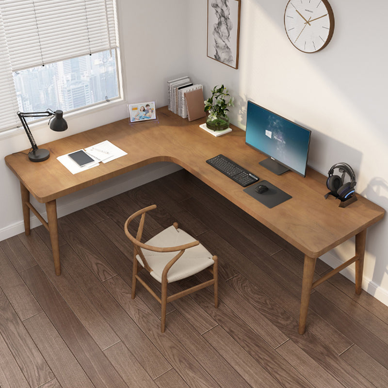 Modern Style Writing Desk L Shape Office Table with Legs for Home