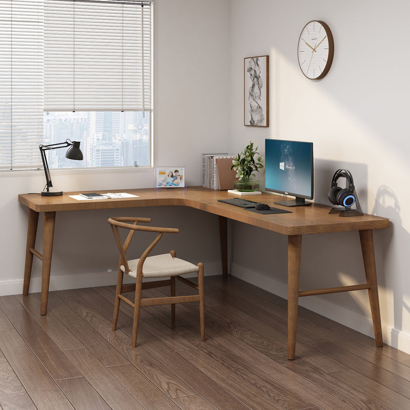 Modern Style Writing Desk L Shape Office Table with Legs for Home