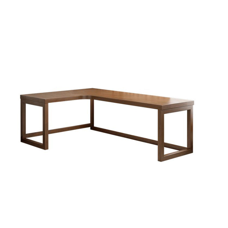 Modern Solid Wood Corner Writing Desk Sled Base 29.53-inch Tall Office Desk