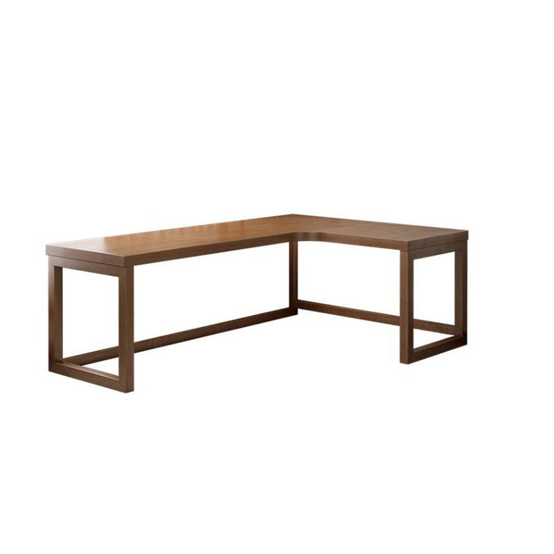 Modern Solid Wood Corner Writing Desk Sled Base 29.53-inch Tall Office Desk