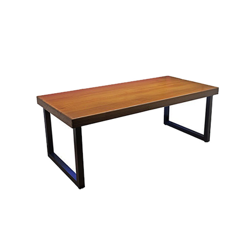 Industrial Rectangular Gaming Desk Solid Wood 29.53" Tall Computer Desk