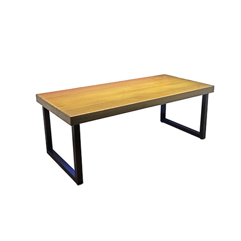 Industrial Rectangular Gaming Desk Solid Wood 29.53" Tall Computer Desk