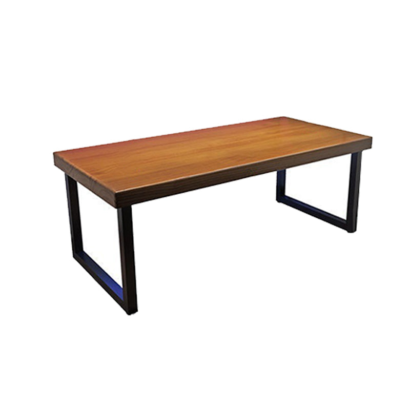 Industrial Rectangular Gaming Desk Solid Wood 29.53" Tall Computer Desk