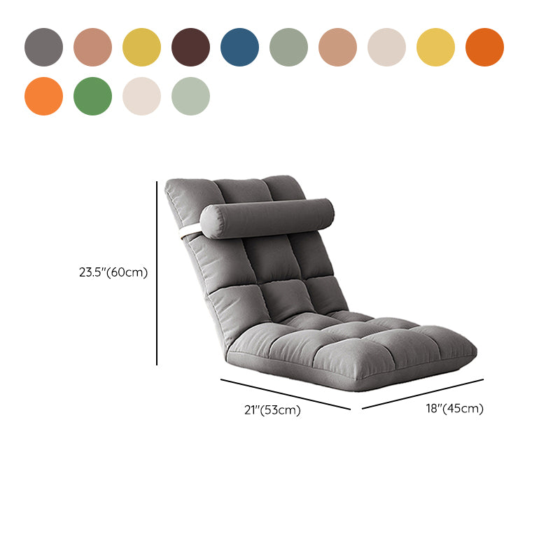 Contemporary Solid Color Convertible Chair Sloped Armless Chair