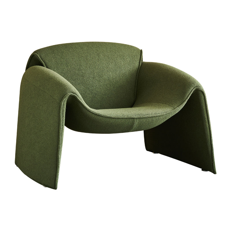 Contemporary 31.49" Wide Solid Color Fixed Back Back Sponge Arm Chair