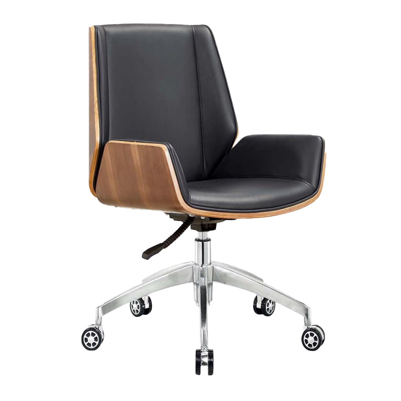 Modern Office Chair Tilt Mechanism Leather No Distressing Ergonomic Desk Chair