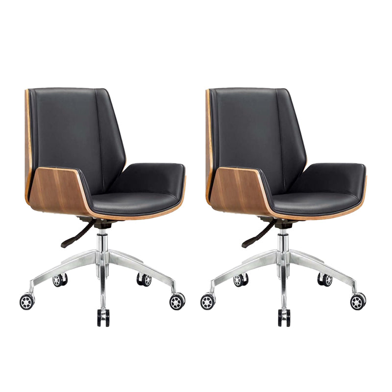 Modern Office Chair Tilt Mechanism Leather No Distressing Ergonomic Desk Chair