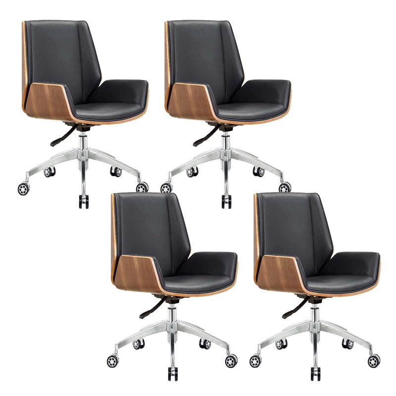 Modern Office Chair Tilt Mechanism Leather No Distressing Ergonomic Desk Chair