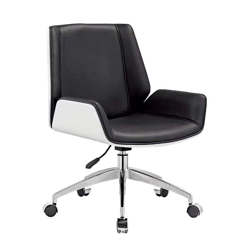 Modern Office Chair Tilt Mechanism Leather No Distressing Ergonomic Desk Chair