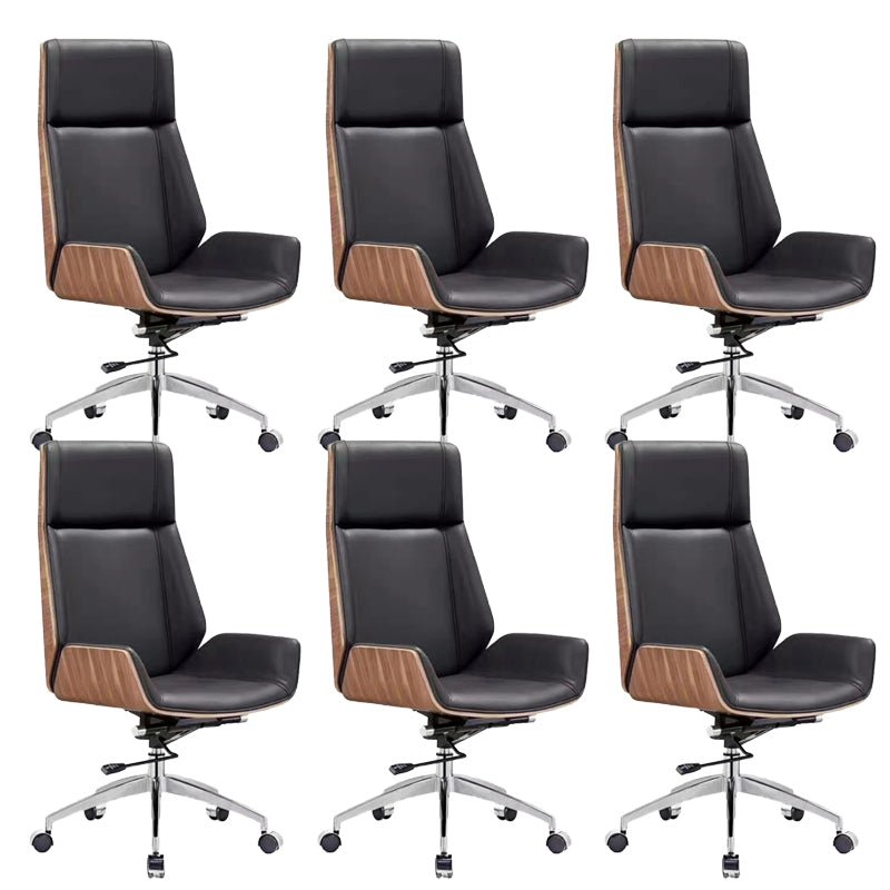 Modern Office Chair Tilt Mechanism Leather No Distressing Ergonomic Desk Chair