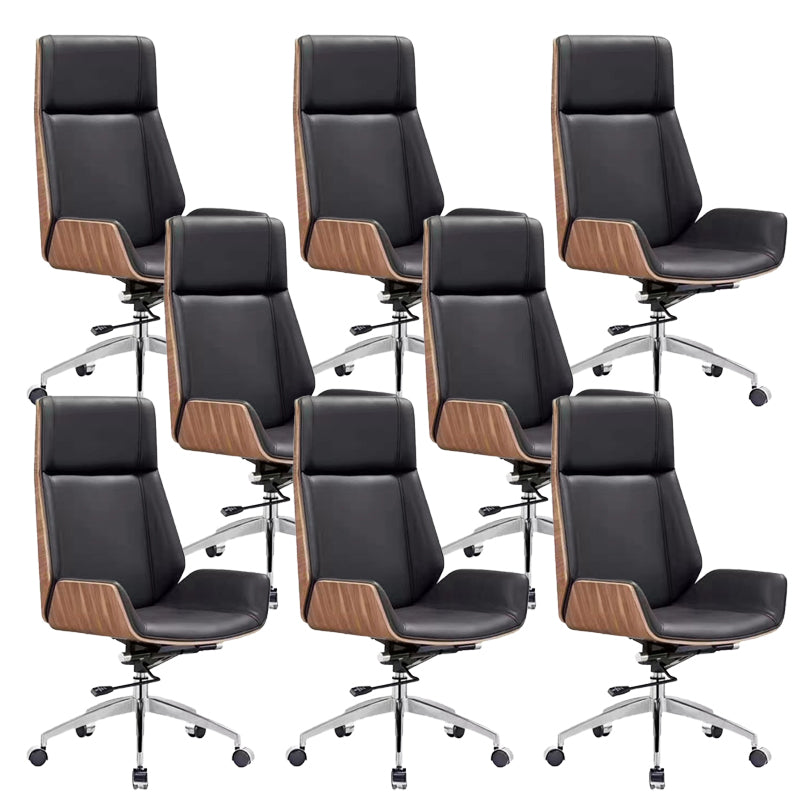 Modern Office Chair Tilt Mechanism Leather No Distressing Ergonomic Desk Chair