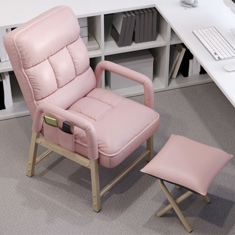 Modern Fixed Arms Office Chair Upholstered Task Chair for Home