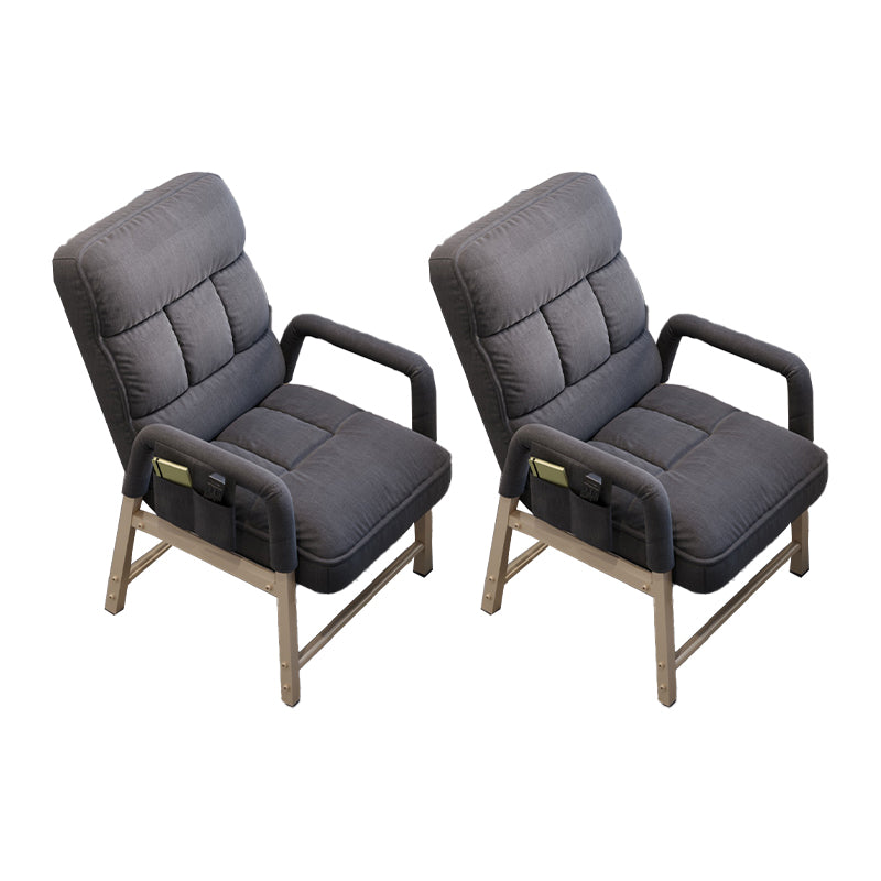 Modern Fixed Arms Office Chair Upholstered Task Chair for Home