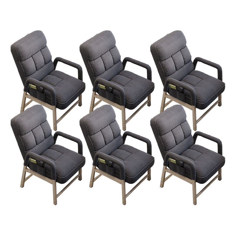 Modern Fixed Arms Office Chair Upholstered Task Chair for Home