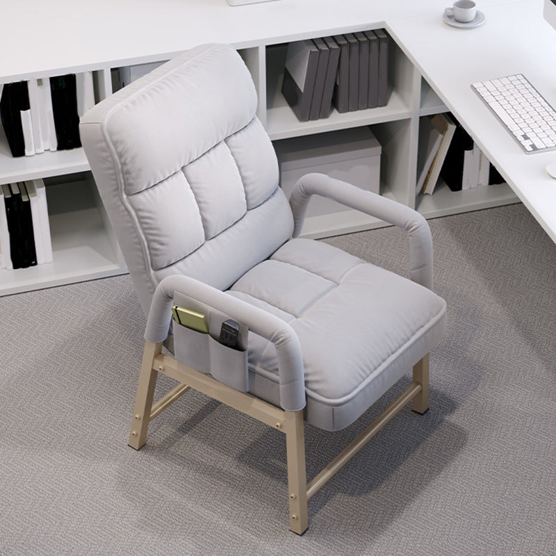 Modern Fixed Arms Office Chair Upholstered Task Chair for Home