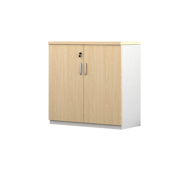 Modern File Cabinet Solid Wood Lateral File Cabinet with Storage Shelves