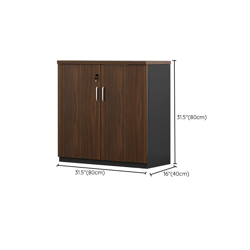 Modern File Cabinet Solid Wood Lateral File Cabinet with Storage Shelves