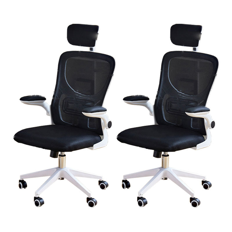 Modern Desk Chair Removable Arms Adjustable Seat Height Office Chair with Wheels