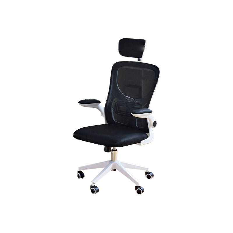 Modern Desk Chair Removable Arms Adjustable Seat Height Office Chair with Wheels