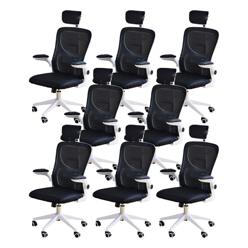 Modern Desk Chair Removable Arms Adjustable Seat Height Office Chair with Wheels