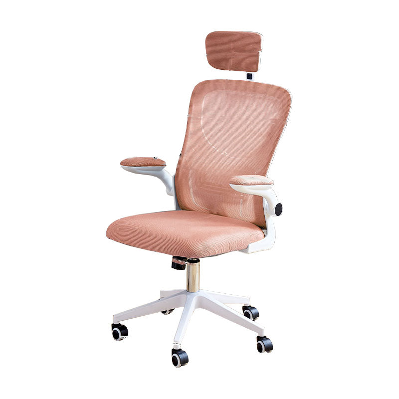 Modern Desk Chair Removable Arms Adjustable Seat Height Office Chair with Wheels