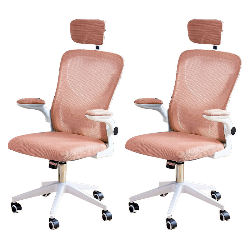 Modern Desk Chair Removable Arms Adjustable Seat Height Office Chair with Wheels