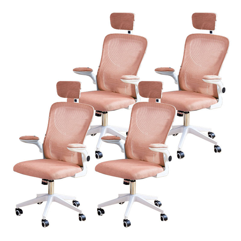 Modern Desk Chair Removable Arms Adjustable Seat Height Office Chair with Wheels