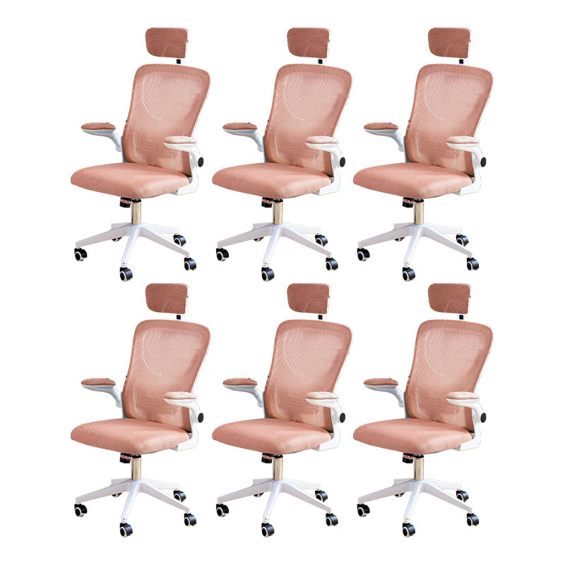 Modern Desk Chair Removable Arms Adjustable Seat Height Office Chair with Wheels