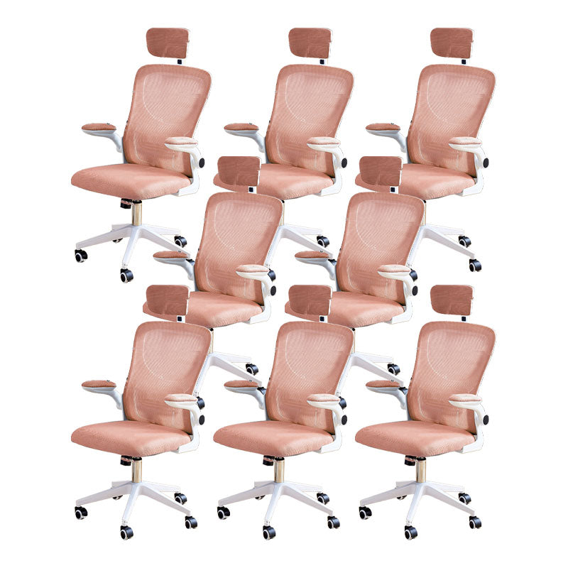 Modern Desk Chair Removable Arms Adjustable Seat Height Office Chair with Wheels