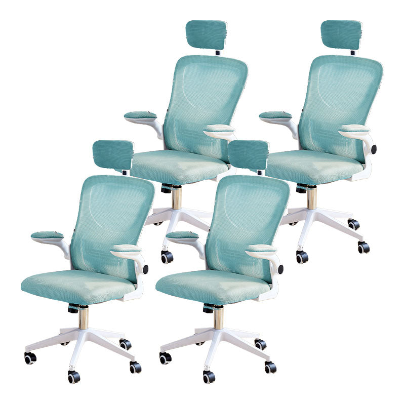 Modern Desk Chair Removable Arms Adjustable Seat Height Office Chair with Wheels