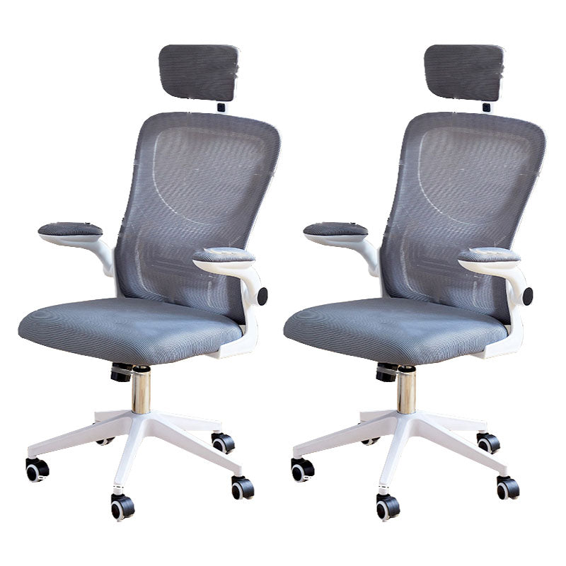 Modern Desk Chair Removable Arms Adjustable Seat Height Office Chair with Wheels