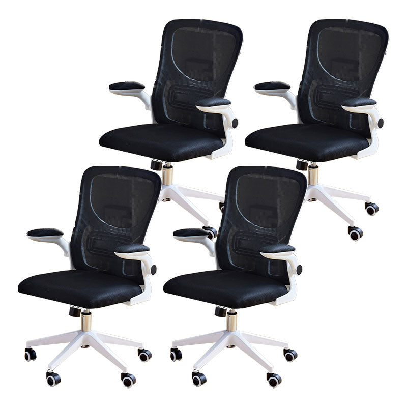 Modern Desk Chair Removable Arms Adjustable Seat Height Office Chair with Wheels