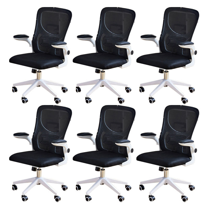 Modern Desk Chair Removable Arms Adjustable Seat Height Office Chair with Wheels