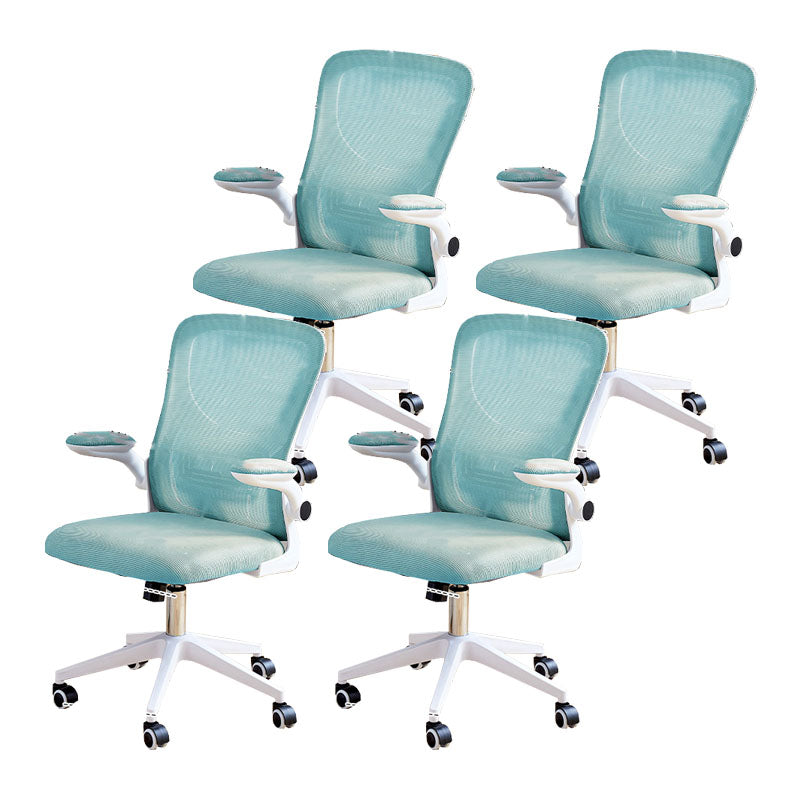 Modern Desk Chair Removable Arms Adjustable Seat Height Office Chair with Wheels