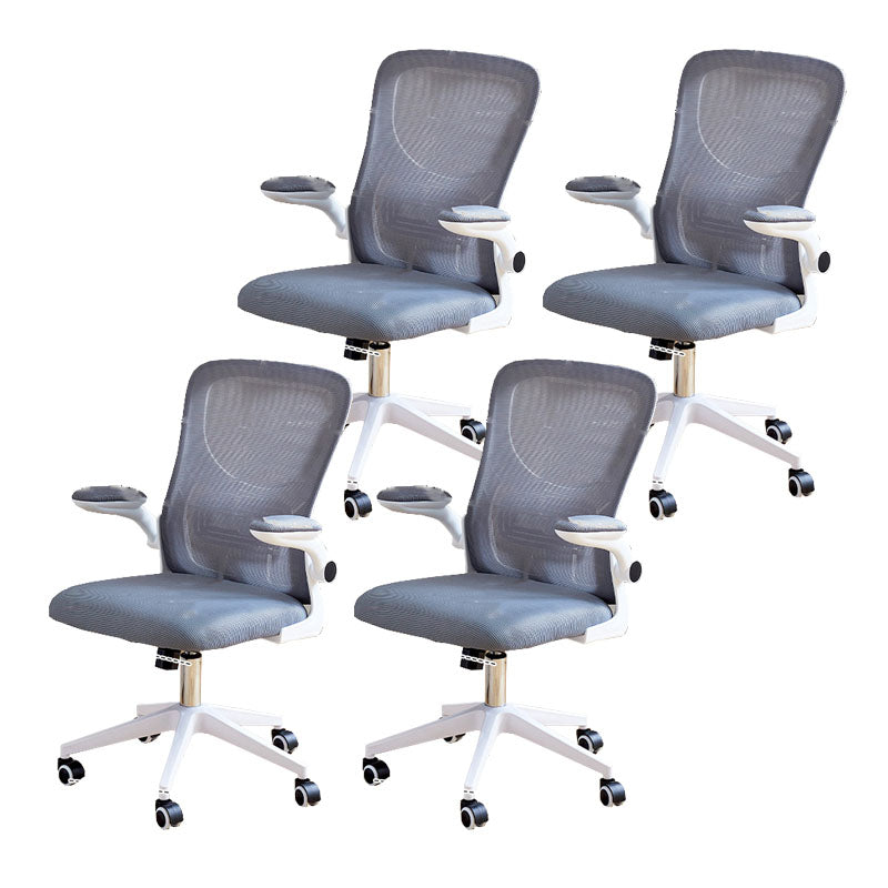 Modern Desk Chair Removable Arms Adjustable Seat Height Office Chair with Wheels