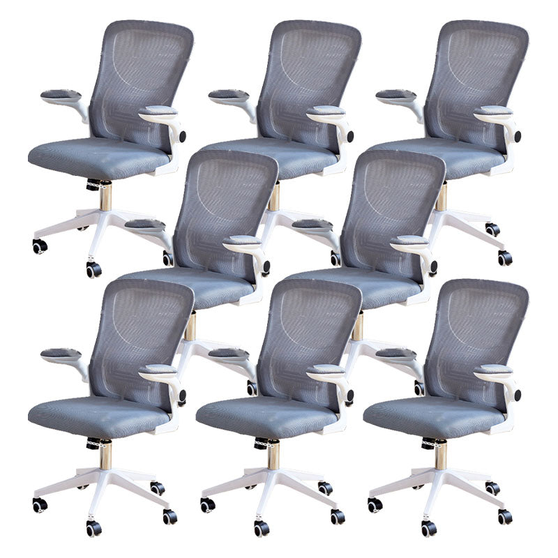 Modern Desk Chair Removable Arms Adjustable Seat Height Office Chair with Wheels