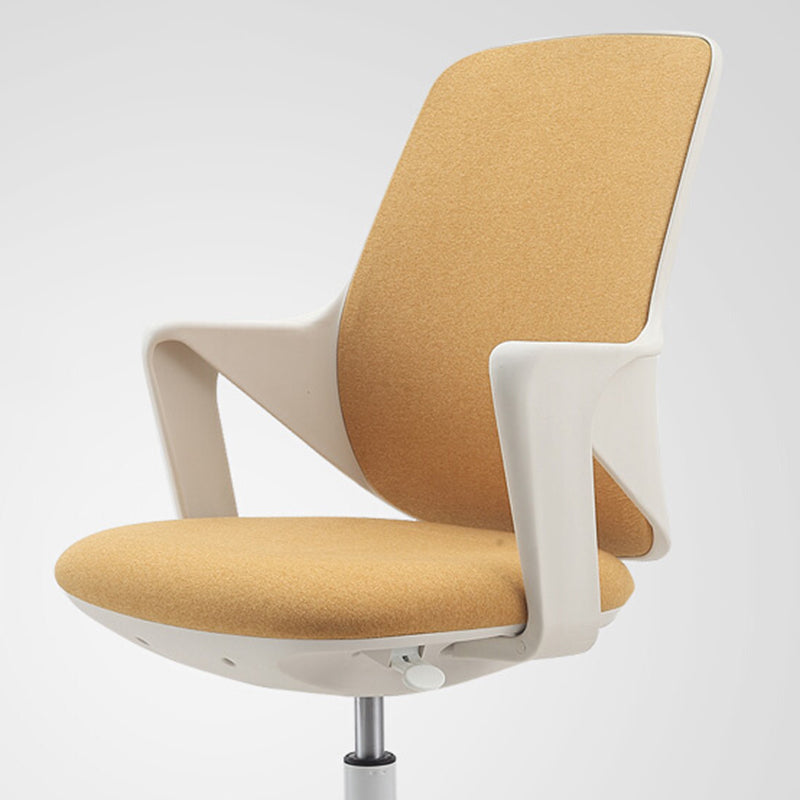 Fixed Arms Desk Chair Modern Adjustable Seat Height Ergonomic Swivel Chair with Wheels