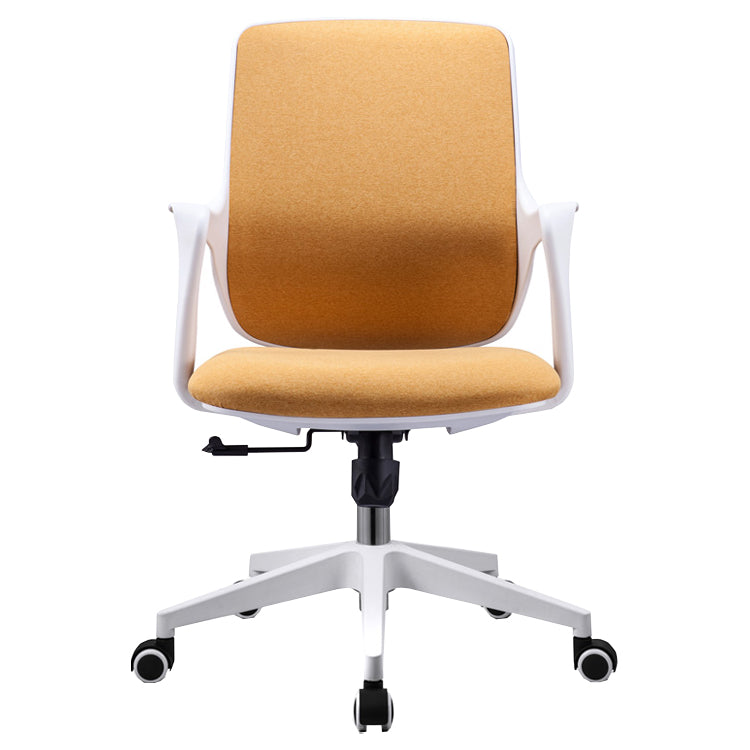 Fixed Arms Desk Chair Modern Adjustable Seat Height Ergonomic Swivel Chair with Wheels