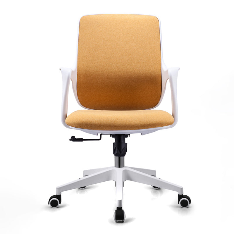 Fixed Arms Desk Chair Modern Adjustable Seat Height Ergonomic Swivel Chair with Wheels